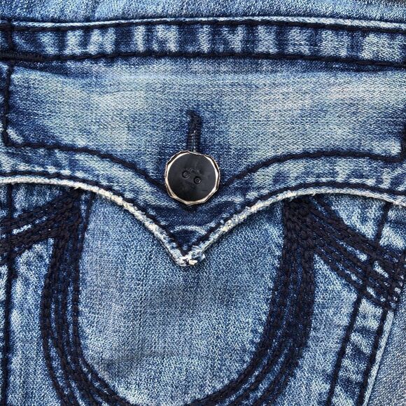 True Religion Jeans Size 32 RAINBOW BILLY Blue - Picture 9 of 9